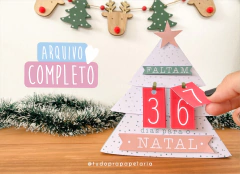 Mini Árvore Contagem Regressiva | Natal Mini Árvore Contagem Regressiva | Natal