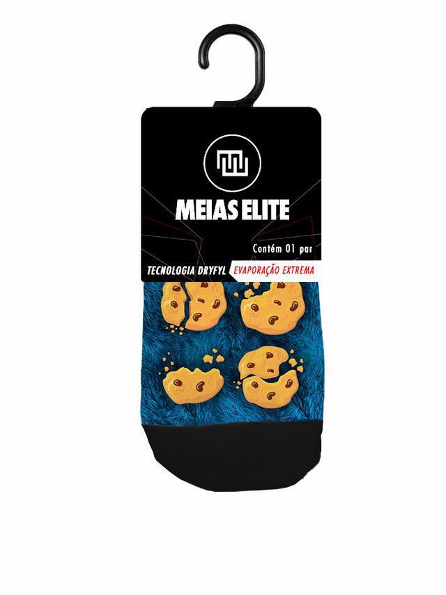 Meia Divertida - Cookie Monster 2 - meias elite