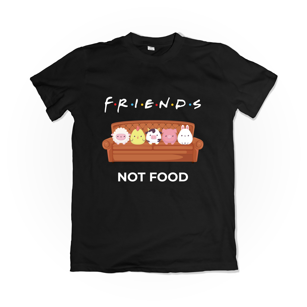 Camiseta Friends Not Food | Plantariano - Camisetas Veganas