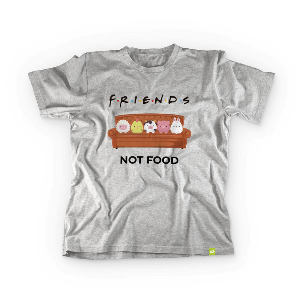 Camiseta Friends Not Food | Plantariano - Camisetas Veganas