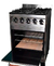 Cocina Industrial Familiar 4 Hornallas 57cm Eg + Tabla - Casa Degaetano
