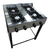 Anafe 4 Horn 80cm Fundicion Acero Inox C/ Base A Gas Eg