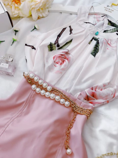 BLUSA HARIANY NO CREPE MB( ESTAMPA FLORES) - loja online