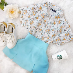 CAMISETE MB CUTE LOVE NO CREPE( ESTAMPA MINI TIGER)
