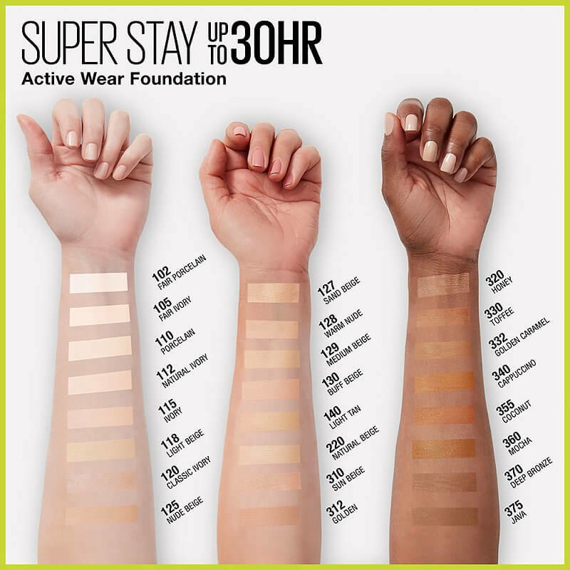Base Maybelline Super Stay 24hs Full Coverage Toffee Caramel