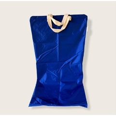 Sacola saco impermeável de lavanderia (tamanho 40x70cm) com fecho de zíper  e alça dupla