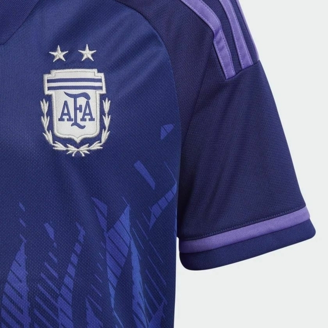 Camisa Argentina away roxo 22/23 copa do mundo - Torcedor Adidas - Masculina
