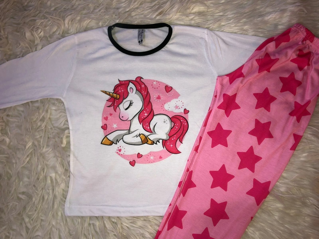 Pijama de niña unicornio - Estrella Negra Mayorista