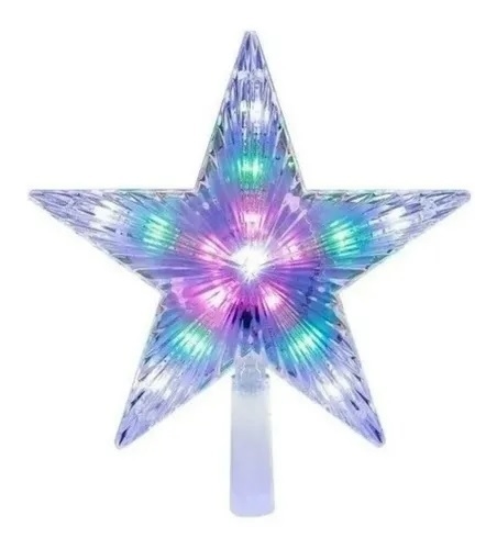 Ponteira para Árvore de Natal Estrela RGB com Leds Super Brilho Ponteira para Árvore de Natal Estrela RGB com Leds Super Brilho