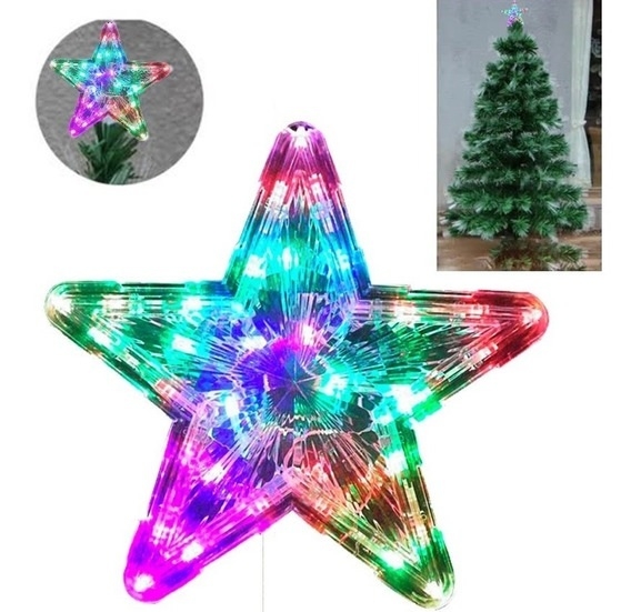 Ponteira para Árvore de Natal Estrela RGB com Leds Super Brilho Ponteira para Árvore de Natal Estrela RGB com Leds Super Brilho