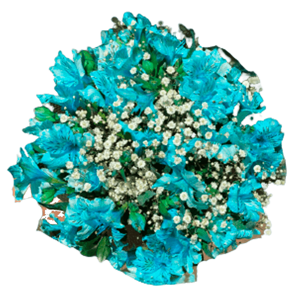 Mini Bouquet Astromélia Azul - Ferreira Flores