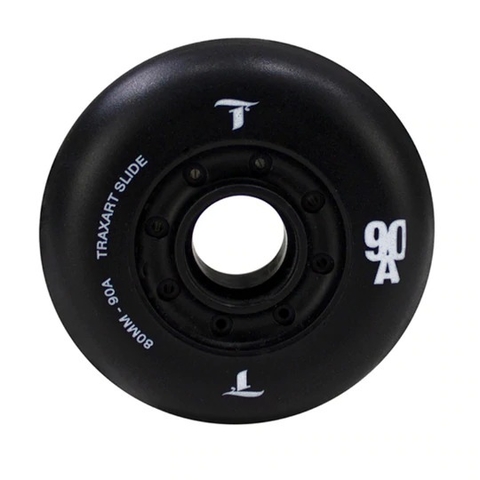 Jogo de Rodas Freestyle Traxart Revolt Turbo Preta 80mm/85a Shr