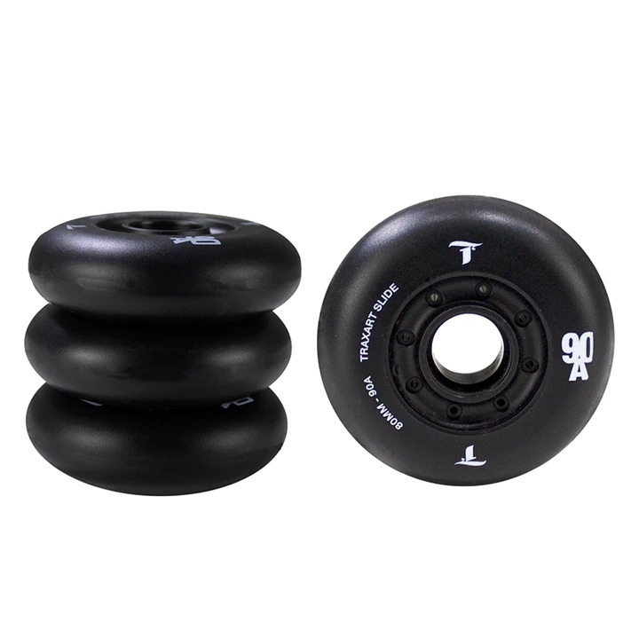 Jogo de Rodas Freestyle Traxart Revolt Turbo Preta 80mm/85a Shr