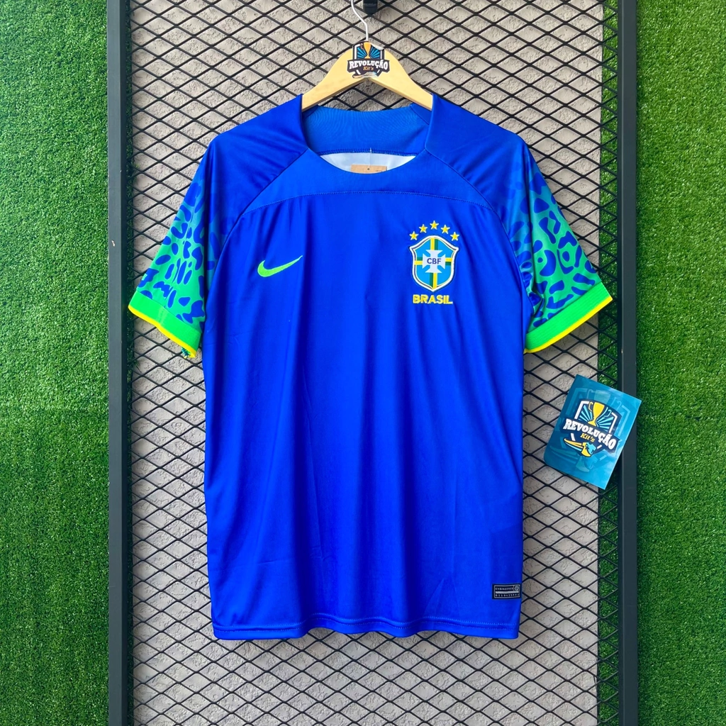 Camisa Seleção Brasileira Azul 22/23 Nova da Copa