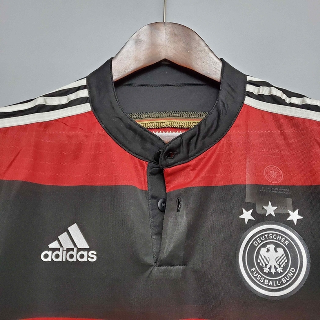 Camisa Seleção Alemanha Retrô 2014 Torcedor Adidas Masculina - Preta e  Vermelha