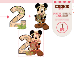 Safari Mouse Clipart, EPS & PNG Clip Art Files, Mickey Mouse Birthday - buy online