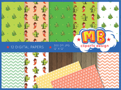 Plants vs Zombies MEGA BUNDLE, CLIPARTS, PAPERS, SVG & ALPHABETS