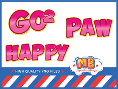 Paw Patrol girls PNG alphabet clipart - buy online