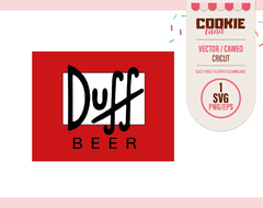 The Simpsons Duff beer logotype - SVG files