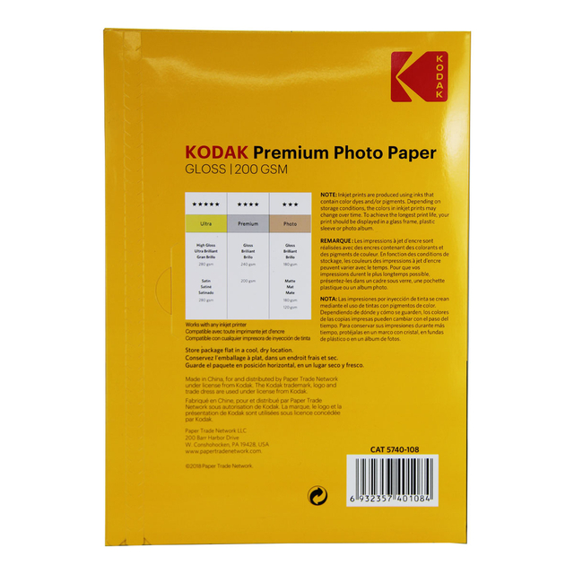 Papel Fotográfico Kodak Premium A3 200g | TPFoto