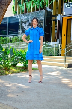 VESTIDO SONHO DA REALEZA - AZUL - VT 226 - Poppi Look VESTIDO SONHO DA REALEZA - AZUL - VT 226 - Poppi Look