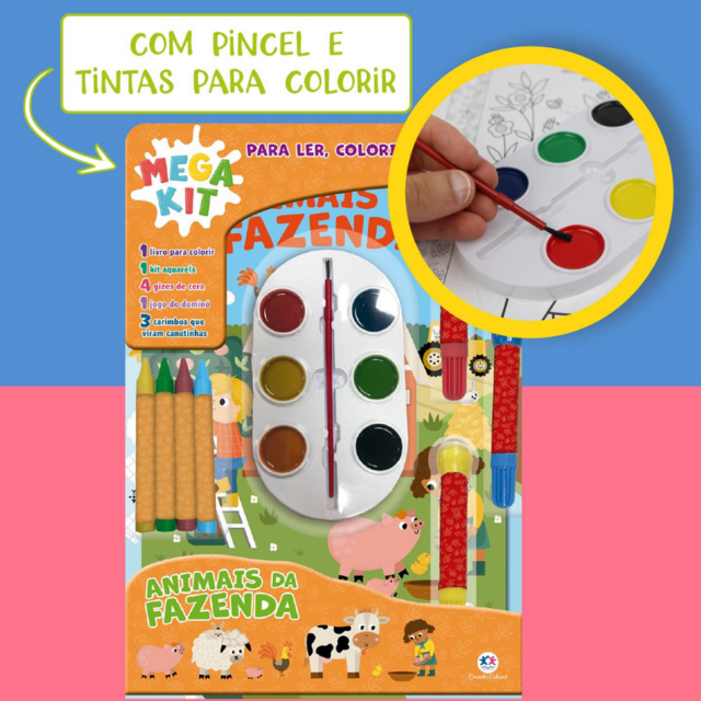 Kit 2 Livros De Colorir Barbie com Adesivos e Aquarela Dia Das Crianças :  : Brinquedos e Jogos