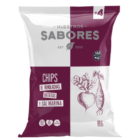 Chips de remolachas y batatas x 80g - "Sabores"