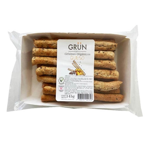 Grisines sabor queso, orgánicos x 145g - "Grün"