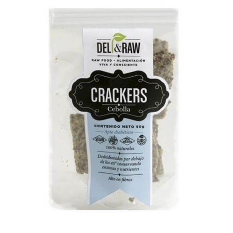 Crackers cebolla x 90g - "Deli&Raw"