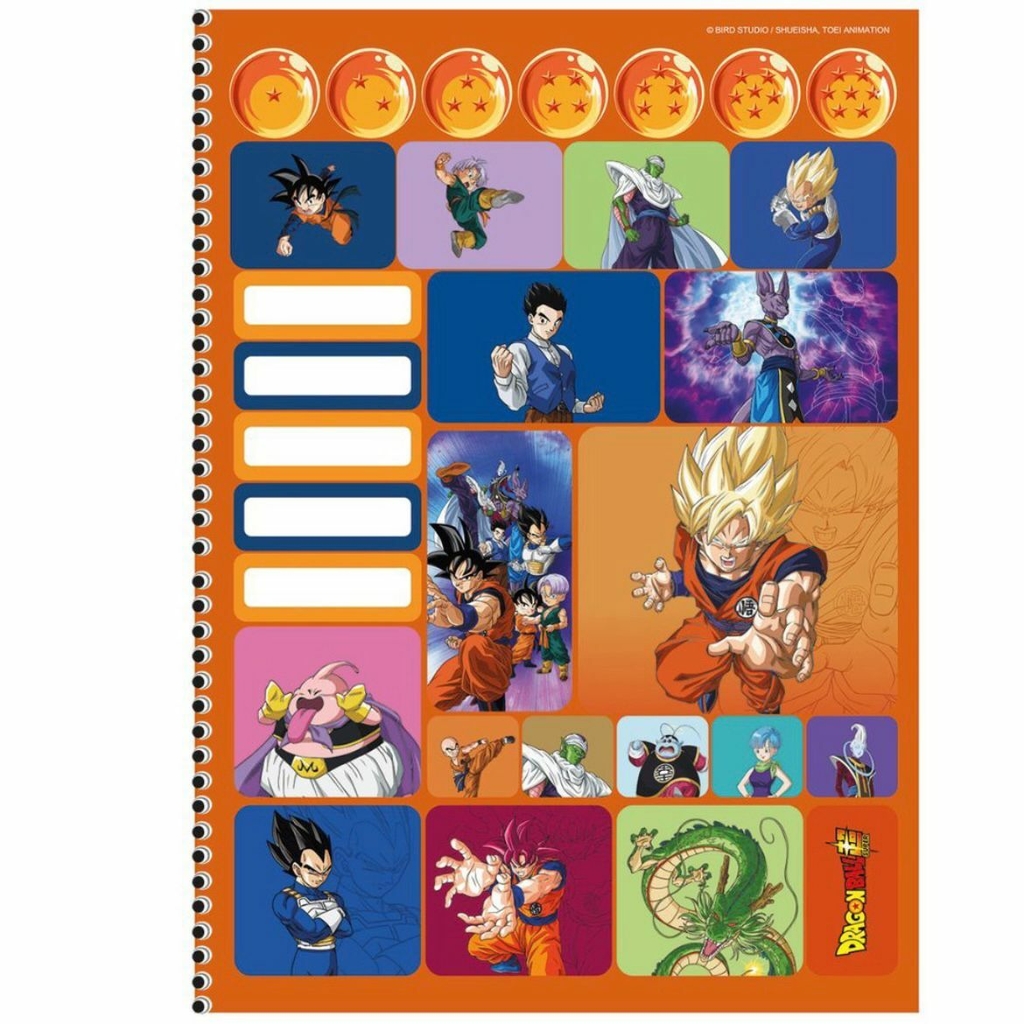 Caderno Desenho UNIV Capa Dura Dragon BALL Z 60F PCT.C/05 - SD Inovacoes -  Caderno de Desenho - Magazine Luiza