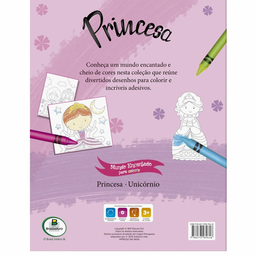 Kit Princesas pdf Desenhos para Colorir