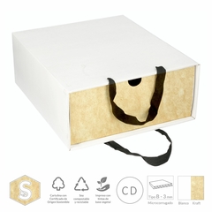1 Cajón Deslizante de Cartón Microcorrugado con Manijas (SS) Ideal para Zapatos / Botas / Regalos / Gift Pack / Envíos Ecommerce - tienda online