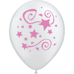 Globo Feliz cumpleaños Cristal rosa x 25 Unidades - comprar online
