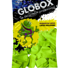 Globox Standar 12´´ VERDE MANZANA (sobre x 50)