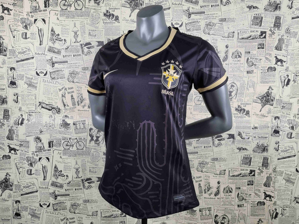 Camisa Brasil Preta Concept Feminina - Nike