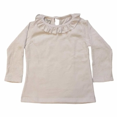 REMERA CON VOLADO LISA NIÑO - comprar online