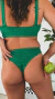 Tiro alto bikini Simona verde