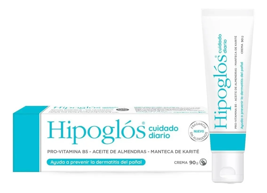 Crema HIPOGLOS Cuidado diario x 90gr Pro-Vitamina B5 ACEITE DE ALMENDRAS  MANTECA DE KARITÈ AYUDA