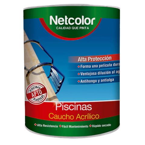 Net Color Piscina Base Caucho Blanco 04L