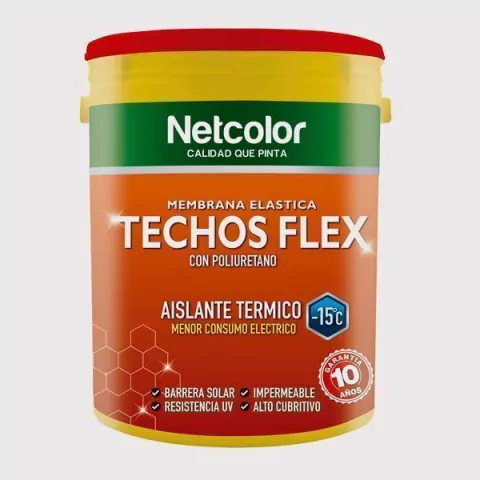 Net Color TechosFlex Gris Cemento 10Lts.