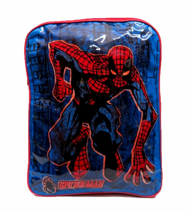 Mochila Spider Man Hombre araña Eco Espalda sin bolsillos dice Spider-Man y  una araña abajo