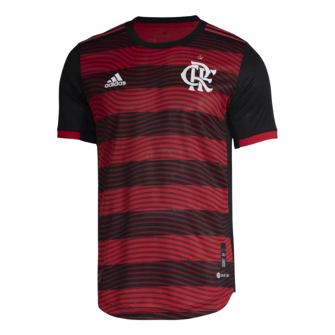 Camisa Flamengo I 22/23 Torcedor Adidas Masculina - Vermelho+Preto