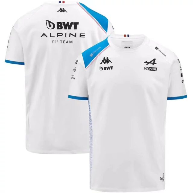 Camisa F1 - BWT Alpine F1 Team - Branca Gola redonda 2023