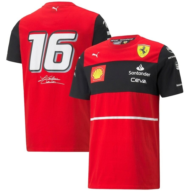Camisa Scuderia Ferrari 2022 - 16 Charles LeClerc