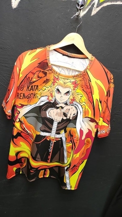 RENGOKU - HASHIRA DO FOGO - DEMON SLAYER - KIMETSU NO YAIBA - TSHIRT FULL