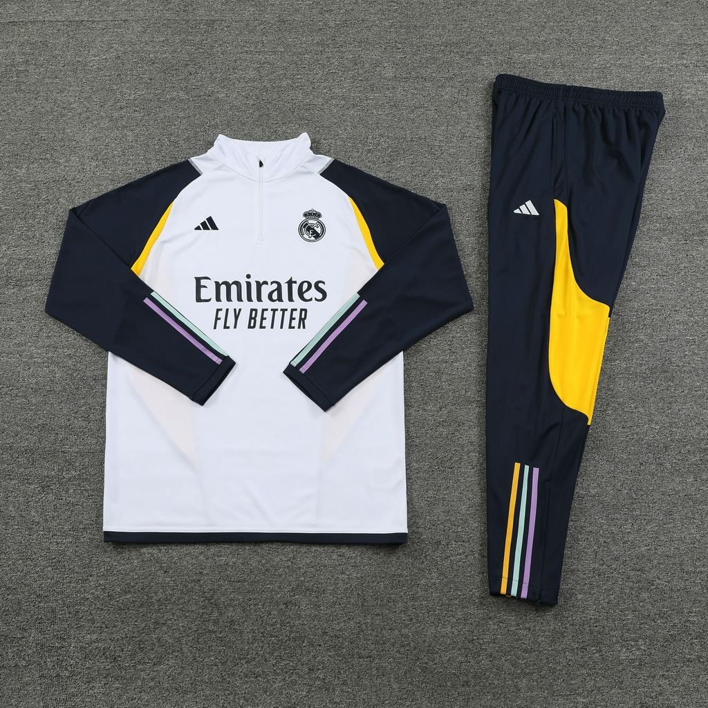 Kit Treino Real Madrid 2023-2024 Adidas Masculina - Agasalho+Calça