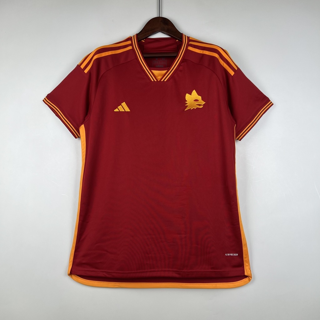 Camisa Adidas AS Roma 2023-2024 Torcedor Masculina - Vermelha