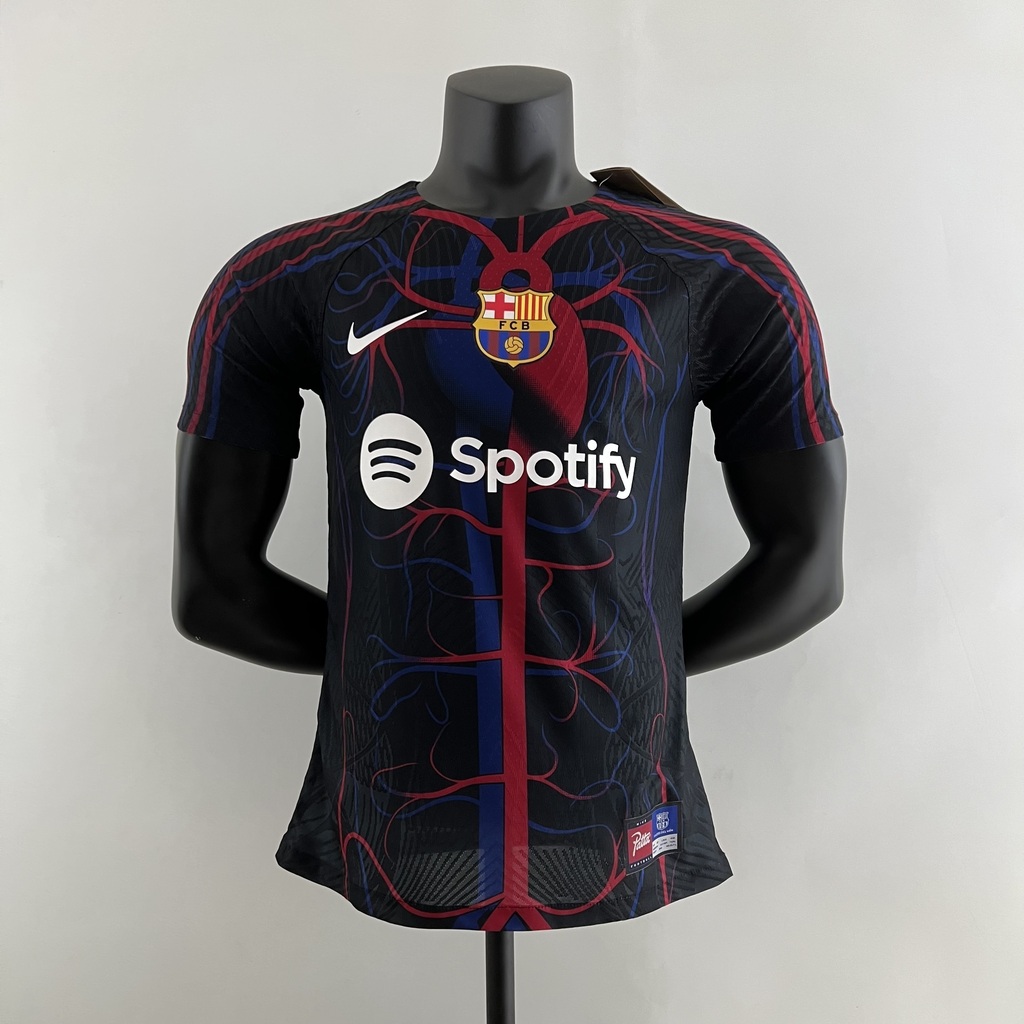 Camisa Nike Barcelona 2023-2024 Pré-Jogo Jogador - Preta