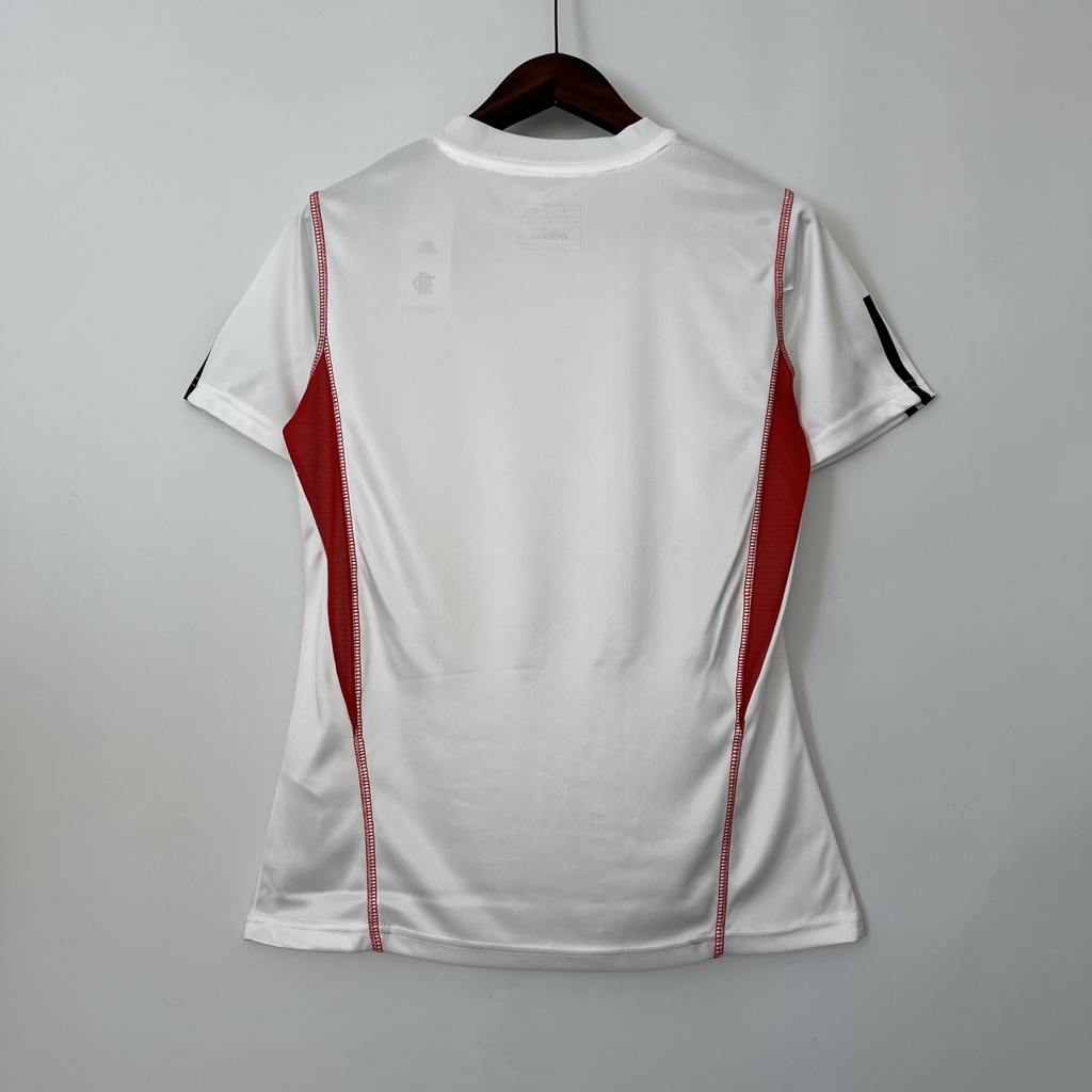 Camisa Flamengo Treino 23/24 Torcedor Adidas Feminina - Branca