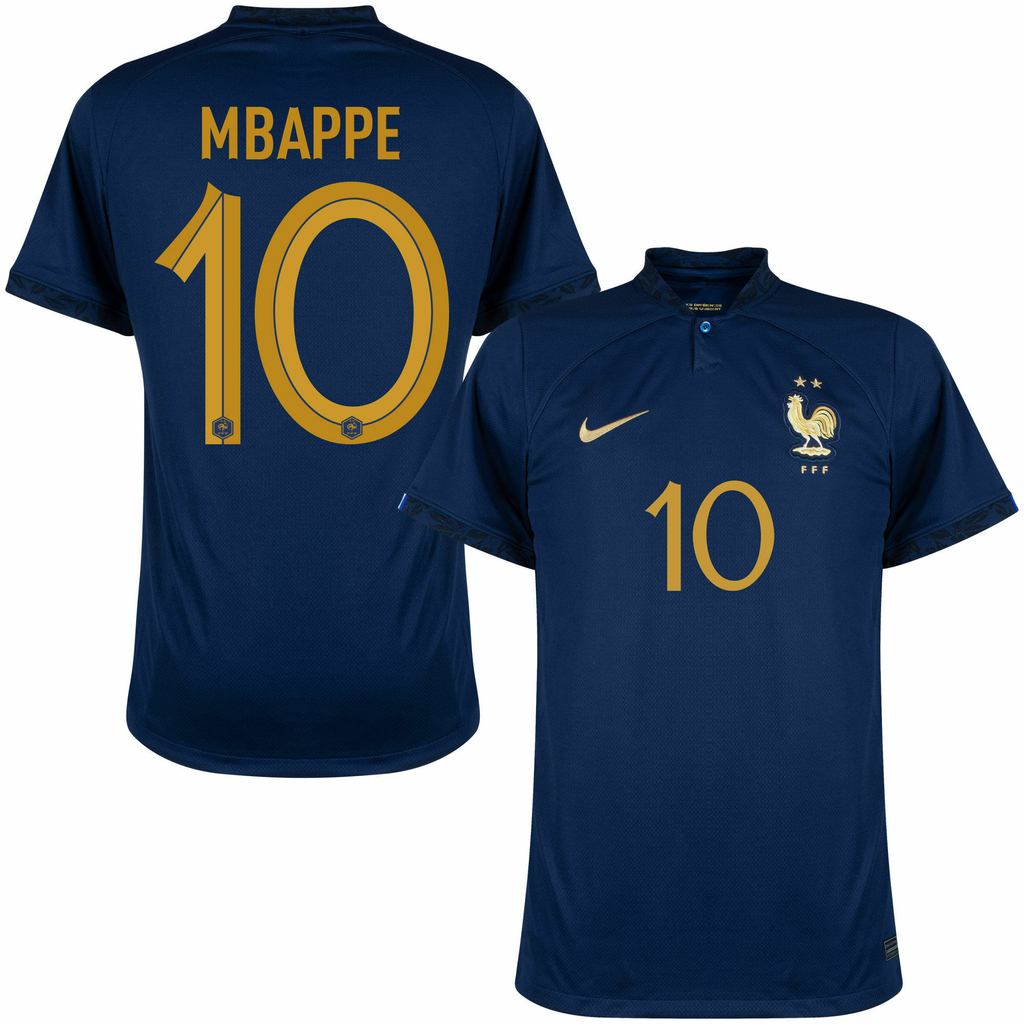 Camisa Nike França Home 2022/23 Mbappe 10 Torcedor Masculino